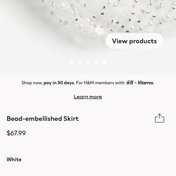 Bead embellished skirt sequin sheer tulle - Picture 7 of 7